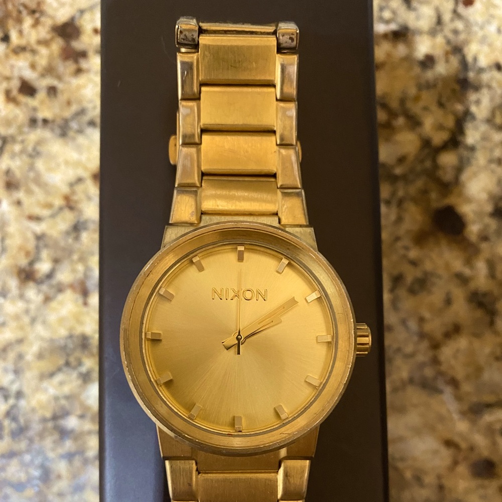 Gold Nixon watch